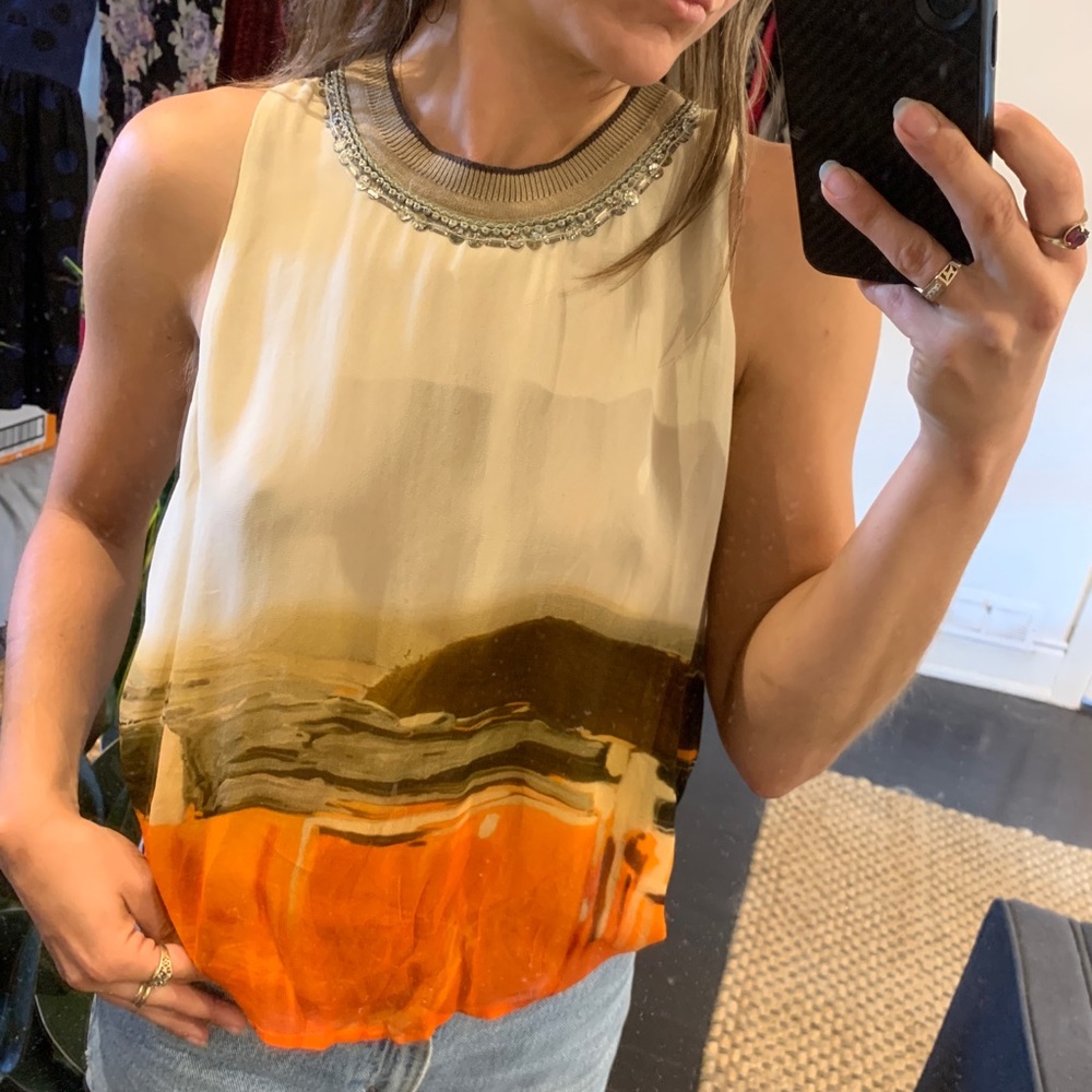 Anthropologie Sunset Tank